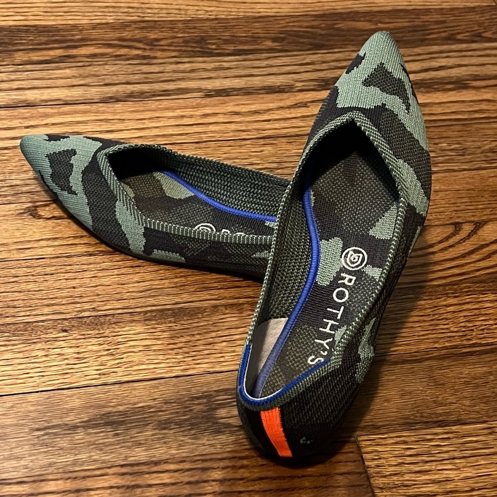 Camo Rothy’s Flats